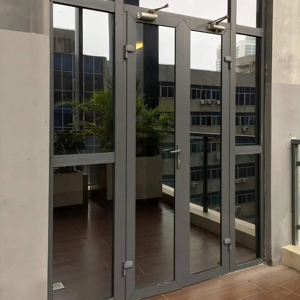 Window Privacy Film One Way Daytime Privacy Static Cling Sun Blocking Anti UV Reflective Window for Home and OfficeBlack Silver